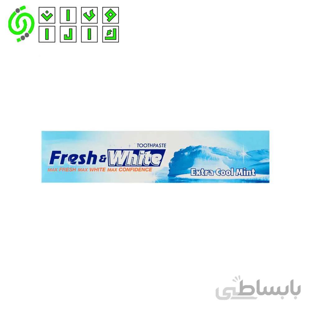 خمیر دندان فرش اند وایت مدل Extra Cool Mint وزن 160 گرم