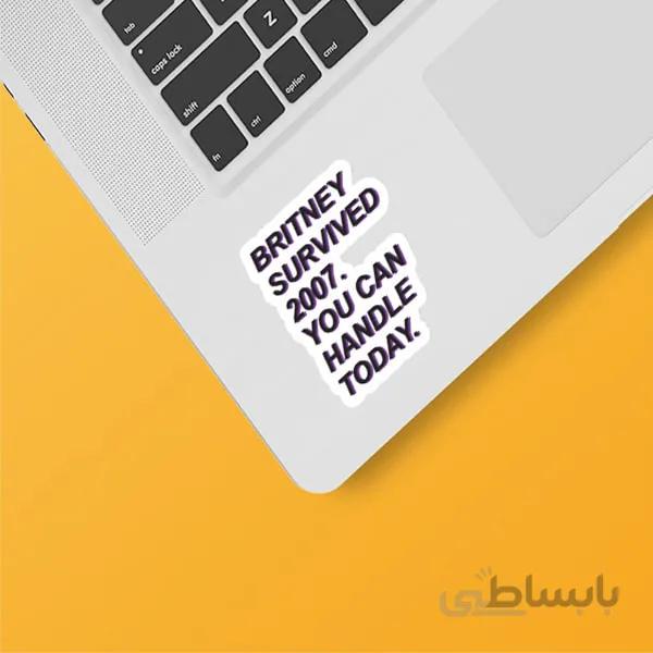 استیکر لپ تاپ طرح دخترونه ۰۴