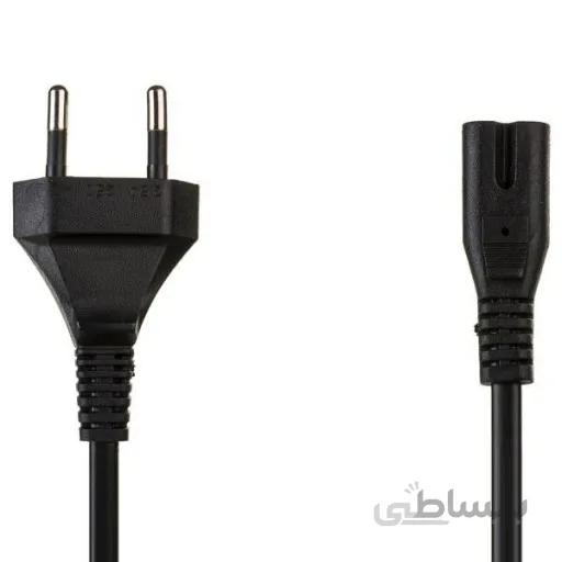 کابل برق دو پین ایرانی طول 1.5 متر مشکی