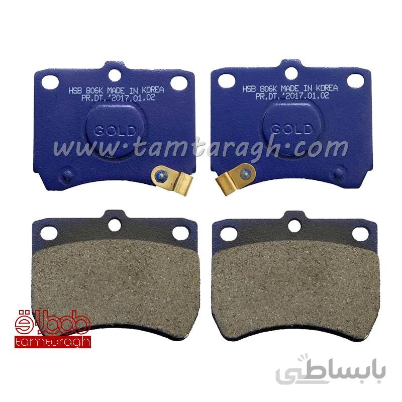 لنت ترمز جلو پراید گلد GOLD اصل کره