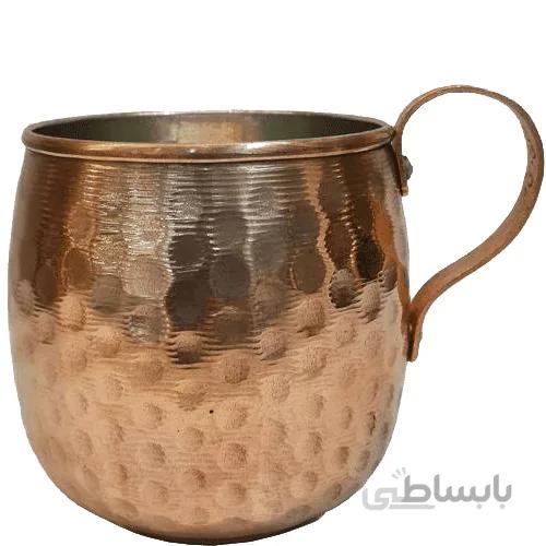 لیوان مسی خمره ای ارتفاع 10 سانتی متر کدC-01