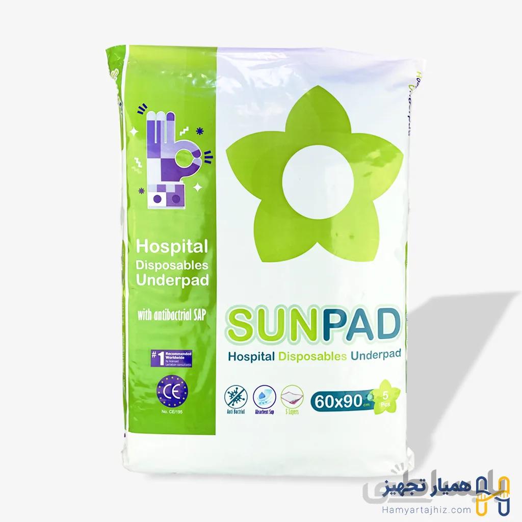 زیرانداز بهداشتی بیمار (دروشیت) سان پد سایز ۹۰×۶۰