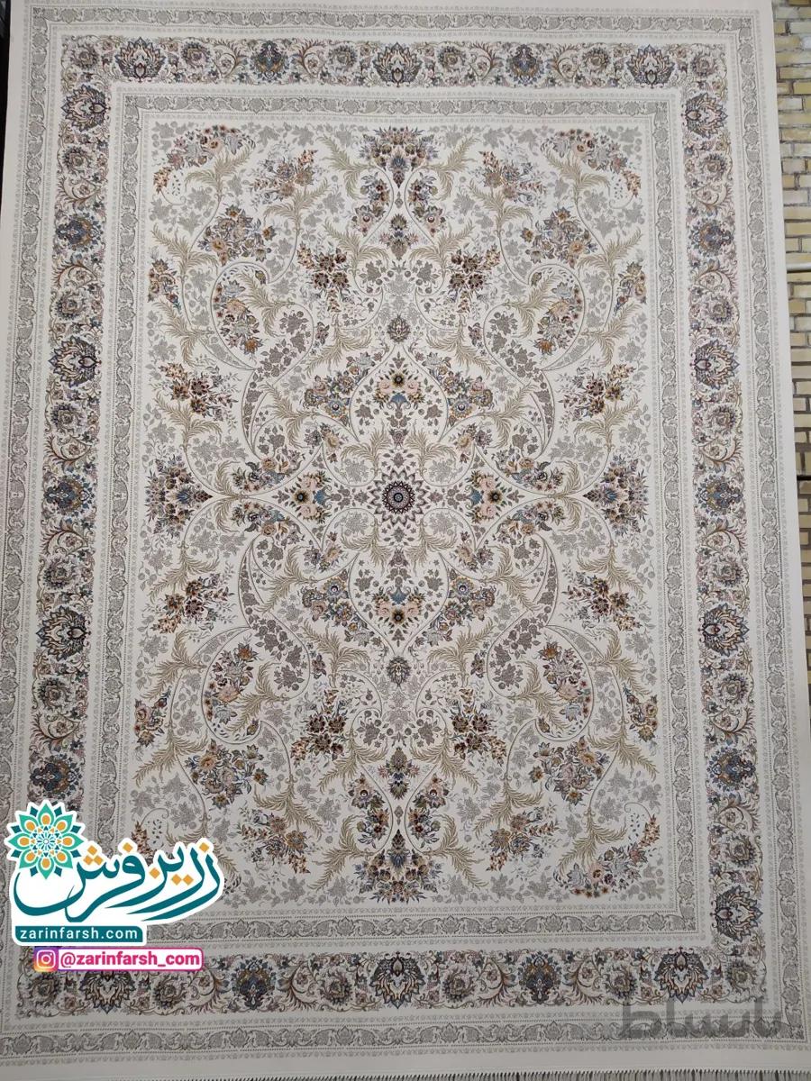 فرش ماشینی 1200 شانه برجسته طرح هانا
