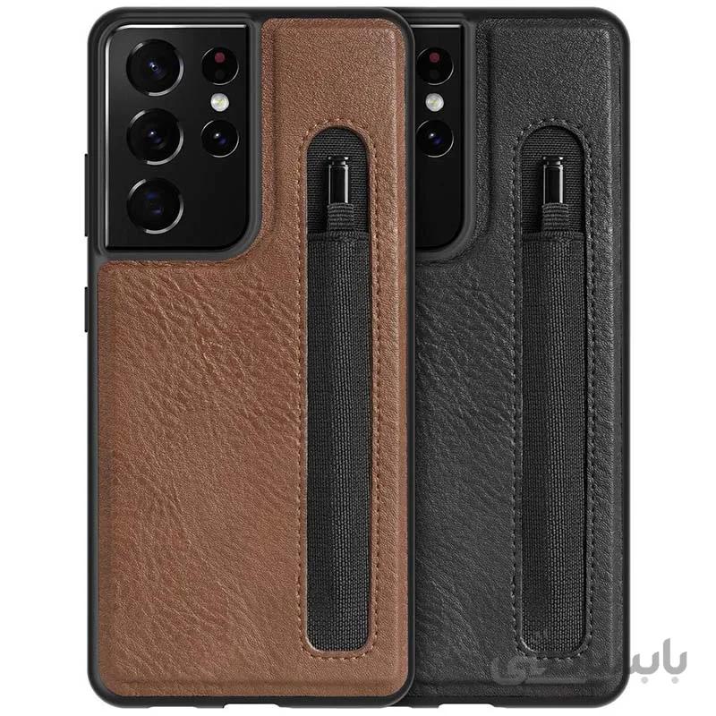 قاب نیلکین مدل Aoge Leather Cover مناسب گوشی موبایل Galaxy S21 Ultra