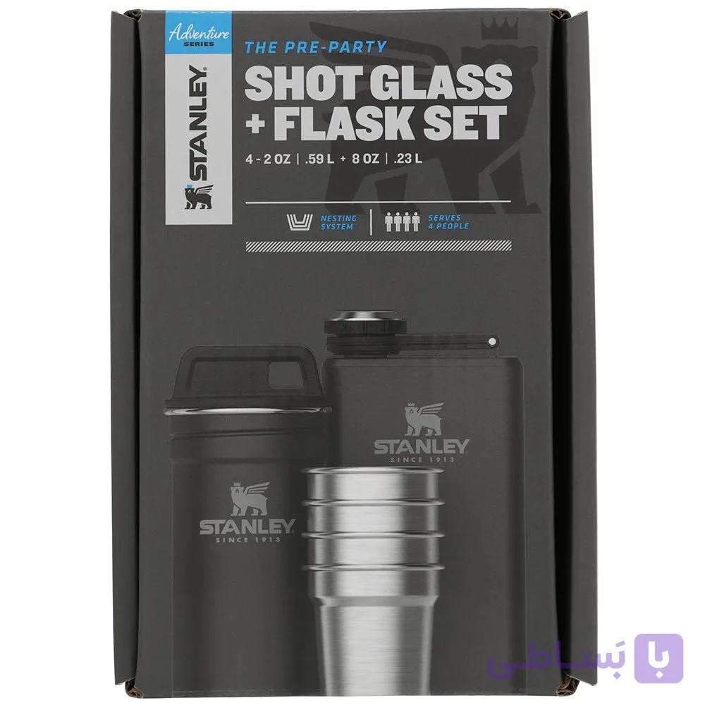 کادویی ست لیوان + کتابی استنلی ADVENTURE PRE-PARTY SHOTGLASS + FLASK SET — تصویر 1