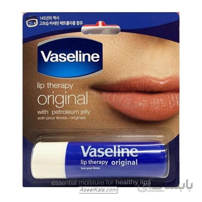 بالم لب وازلین Vaseline براق و نرم کننده مدل Original حجم 4/8 میل