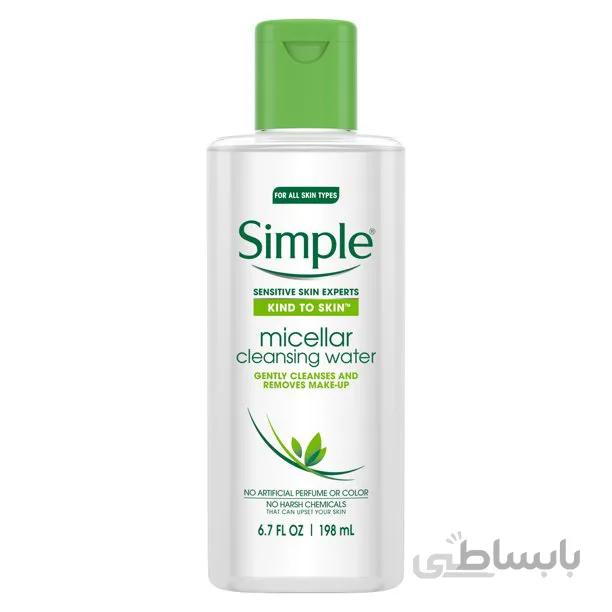 میسلار واتر سیمپل حجم 400 میلی لیتر |SIMPLE MICELLAR WATER