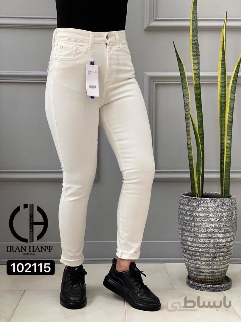 شلوار جین سفید h&m ایران هانی 102115