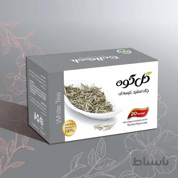 دمنوش صددرصد طبیعی چای سفید گل کوه ( ۲۰ عددی )