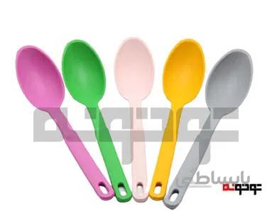 کفگیر ملاقه نسوز و نشکن رنگی فانتزی