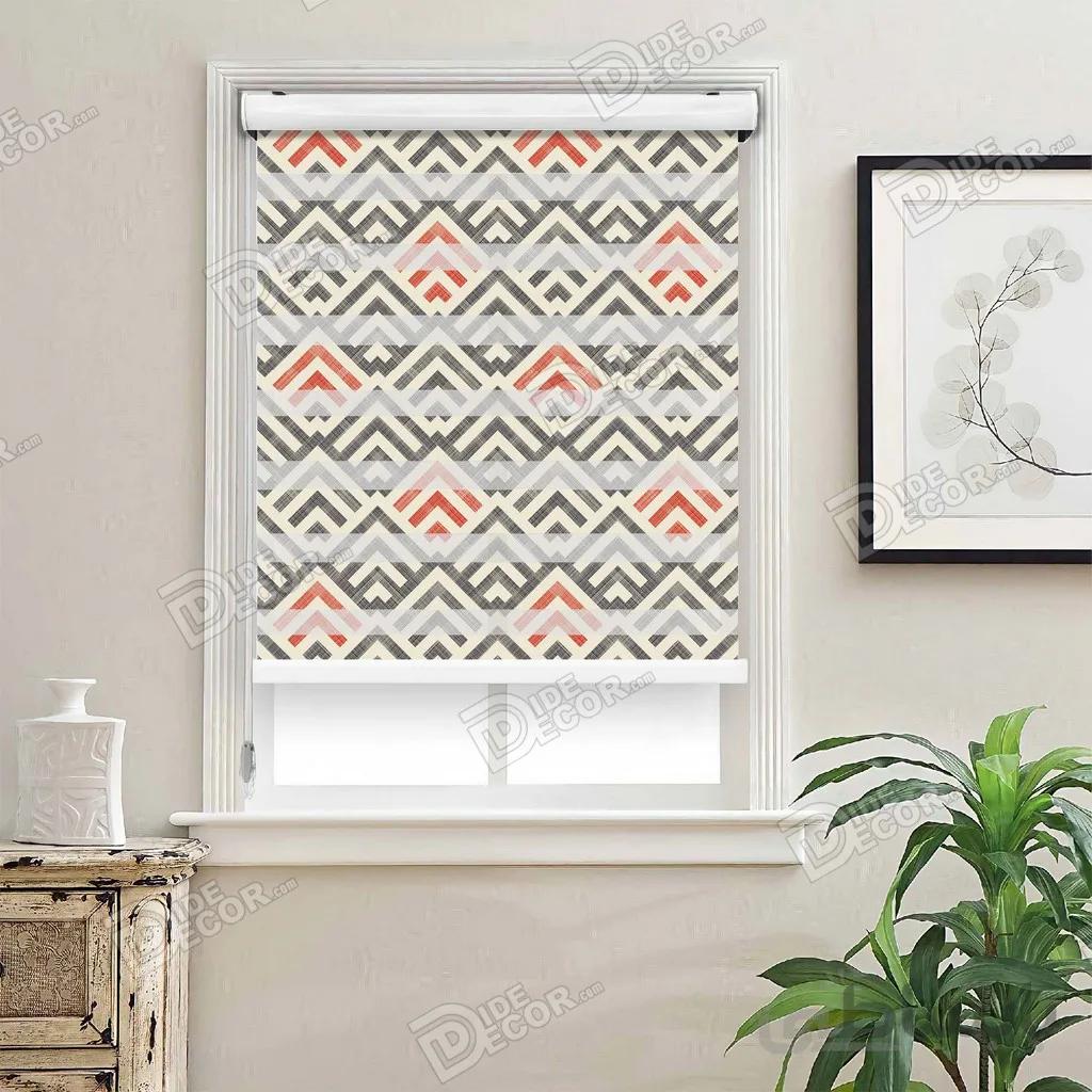 پرده زبرا چاپی دو رو طرح دار کد ZMP-589