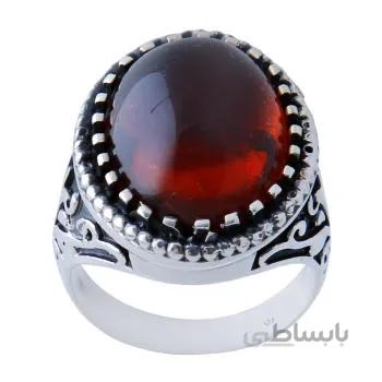 انگشتر نقره مردانه کد AM_557