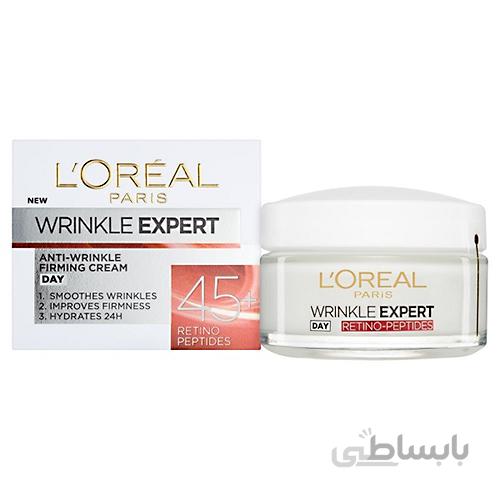 کرم ضد چروک لورال بالای 45 سال LOREAL WRINKLE EXPERT CREAM DAY