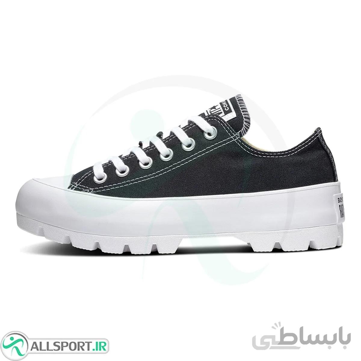 کتانی رانینگ زنانه کانورس طرح اصلی Converse Black Lugged Chuck Taylor All Star Low
