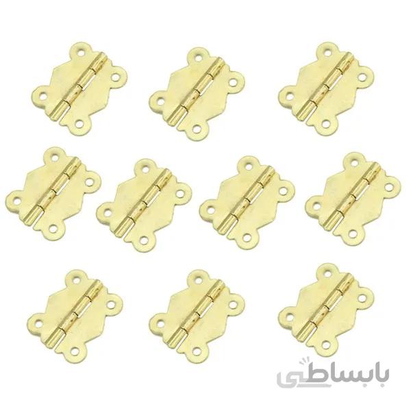 لولا آنتیک پروانه ای طلایی 180 درجه طول 2.5 سانتی‌متر معمولی بسته 10 عددی