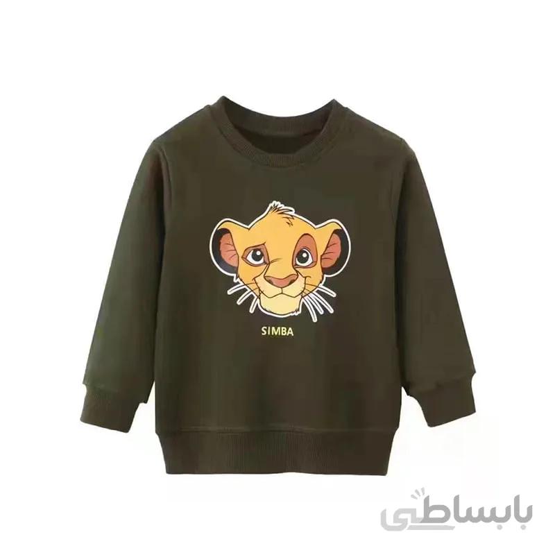 تیشرت آستین بلند بچه گانه طرح سیمبا
