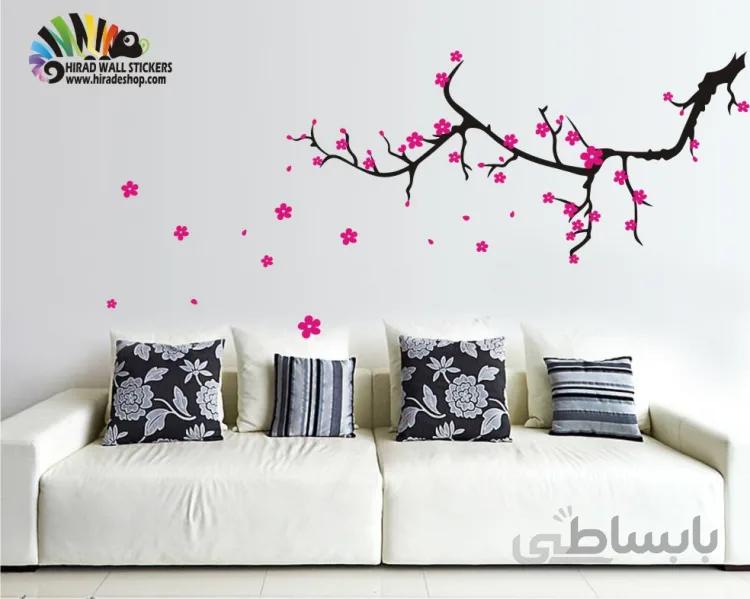 استیکر و برچسب دیواری شاخه گیلاس کد h074
