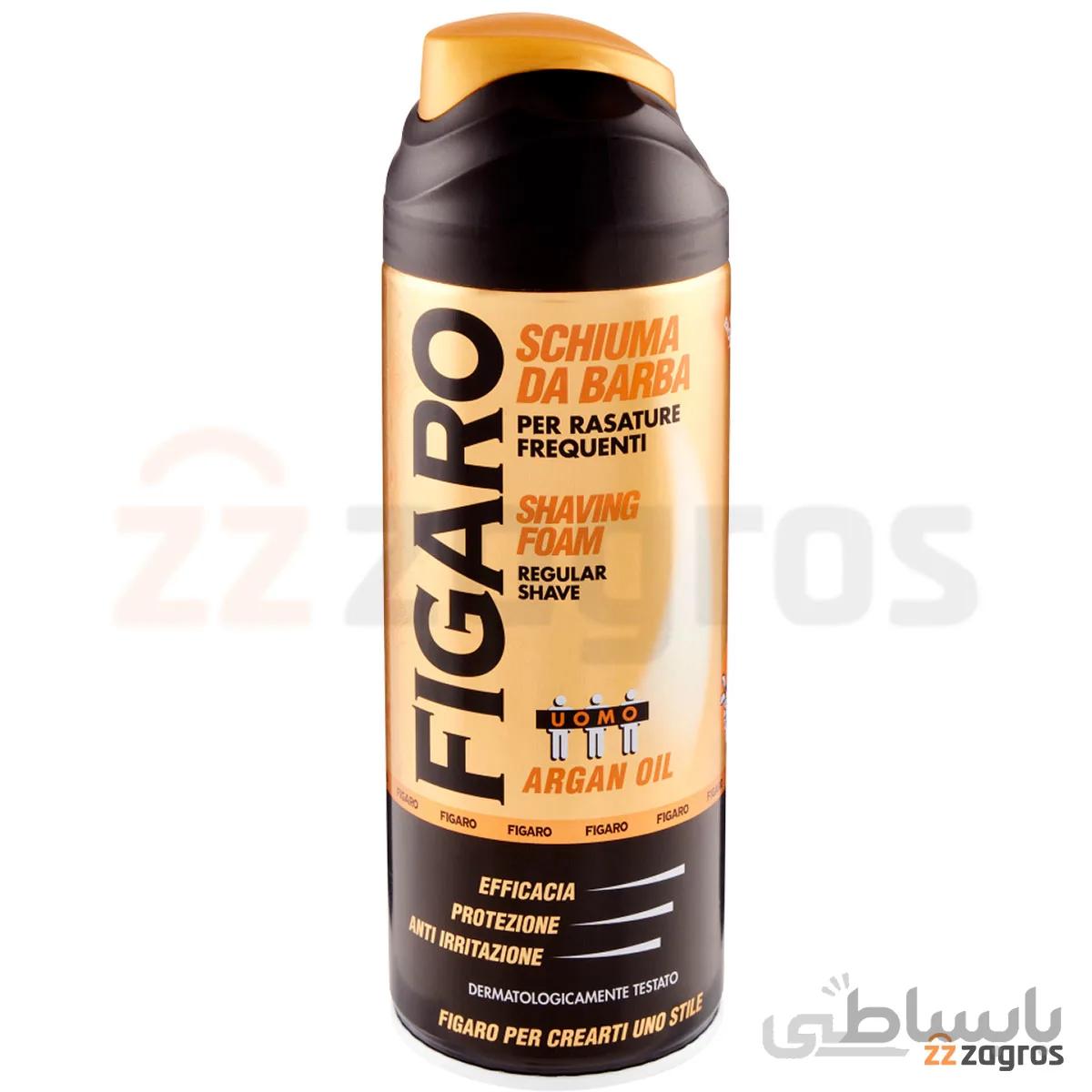 فوم اصلاح FIGARO مدل ARGAN OIL مناسب انواع پوست 400 میل