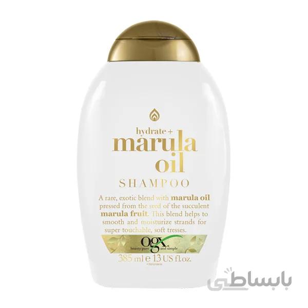 شامپو مو او جی ایکس مدل Marula Oil حجم 385 میلی لیتر