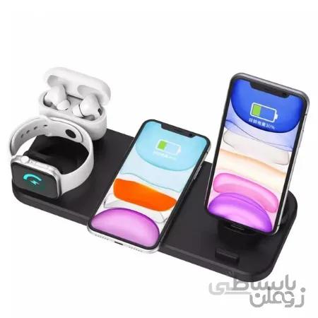 شارژر بی سیم ۳ کاره Hoco CW21 (گارانتی 6 ماهه)