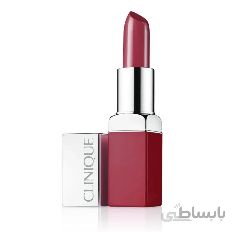 رژلب و پرایمر پاپ لیپ کلینیک فول سایز رنگ لاو پاپ Clinique Pop Lip Colour - LOVE POP