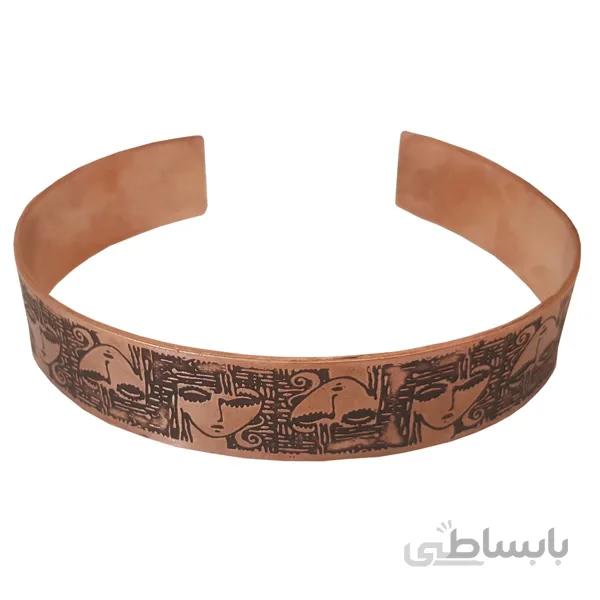 دستبند مسی زنانه نقش رخ کد jw119
