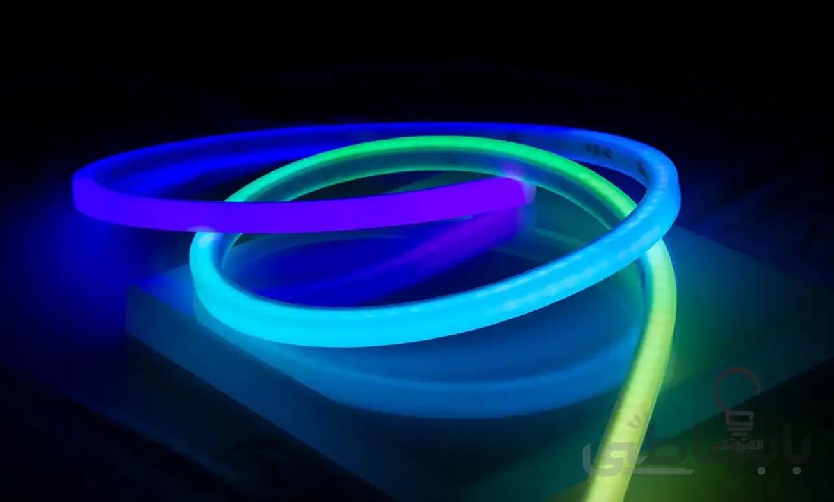 حلقه  25 متری ریسه نواری LED نئون فلکسی مولتی کالر (16 رنگ) 220 سان لوکس