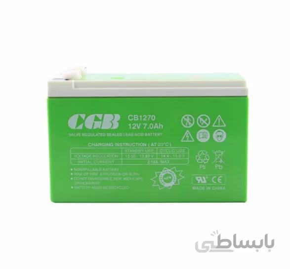 باتری یو پی اس 12 ولت 7 آمپر سی جی بی مدل CGB1270