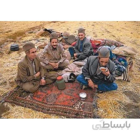 نخ و نقشه تابلو فرش ایرانی کد-33 مردان عشایر
