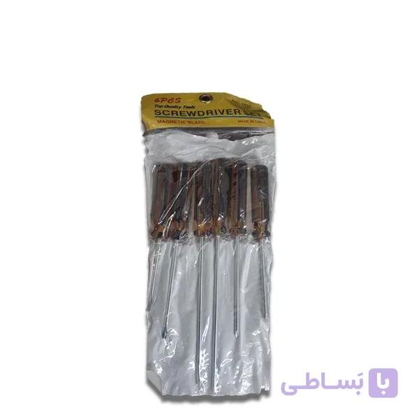 ست ۶ عددی پیچ گوشتی سایز ۶ — تصویر 1
