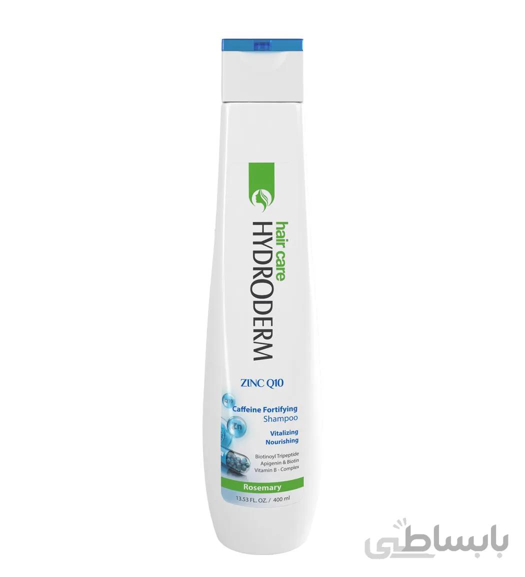 شامپو تقویت کننده هیدرودرم مدل Zinc Q10 حجم 250 میلی لیتر ا Hydroderm Zinc Q10 Caffeine Fortifying Shampoo 250 ml