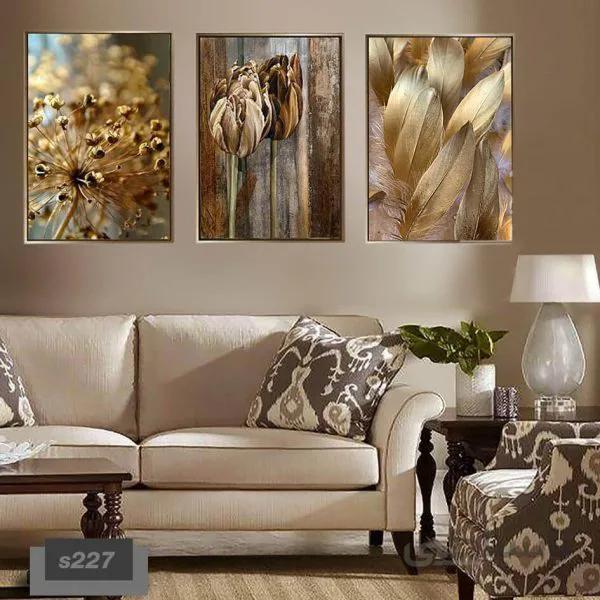 مجموعه تابلو دکوراتیو سه عددی کد 227