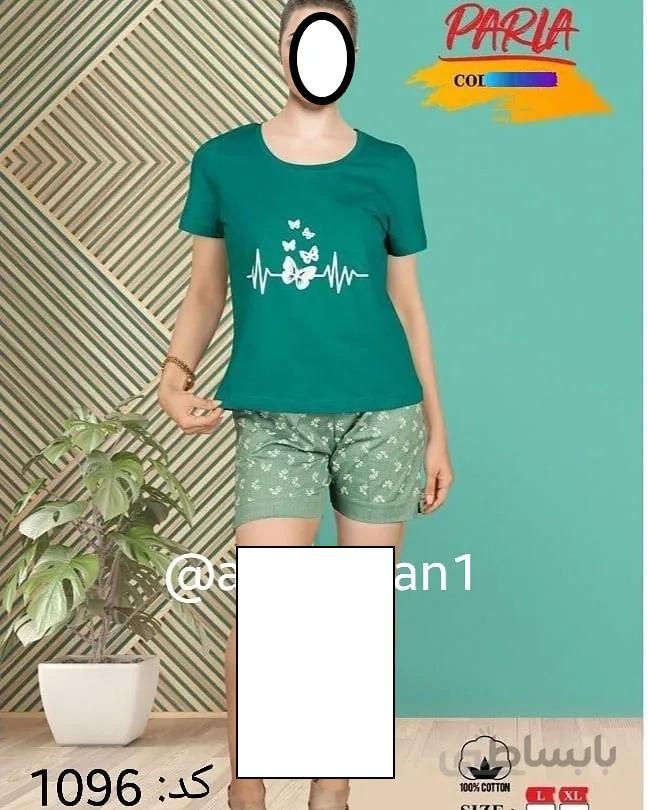 تیشرت شورتک زنانه پنبه لاکرا