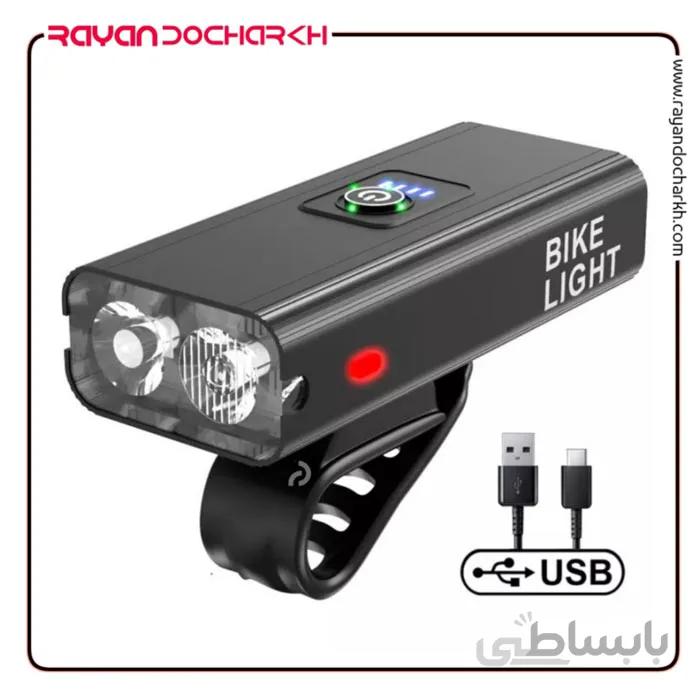 چراغ جلو شارژی دوچرخه ۱۰۰۰ لومن LED BK04