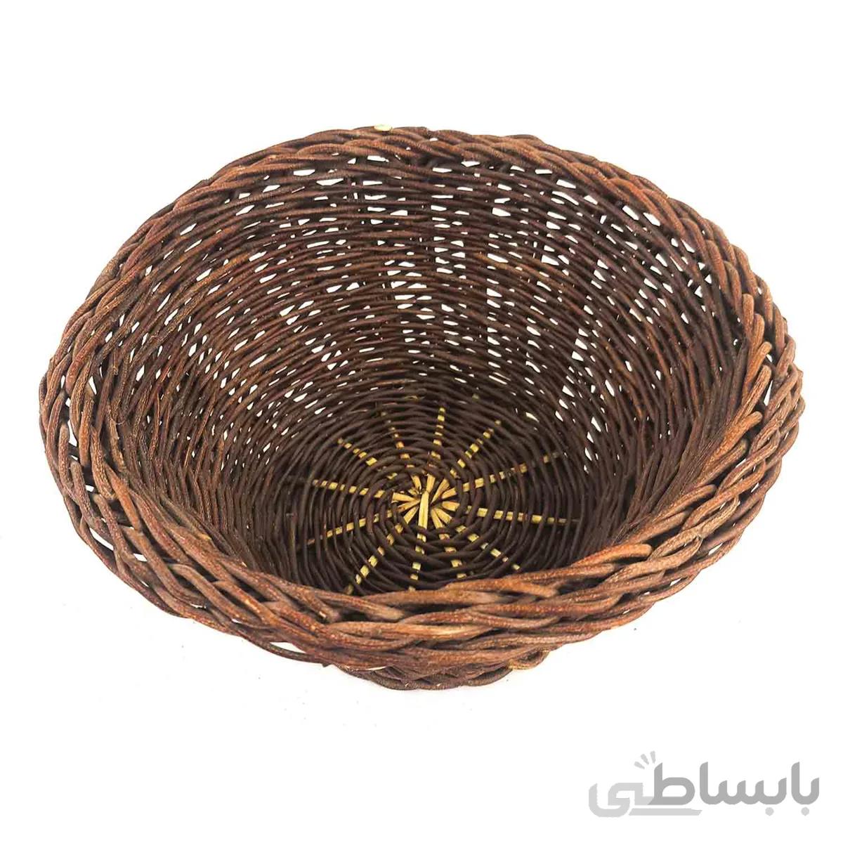 سبد میوه ارغوان بافی کردستان کد 102