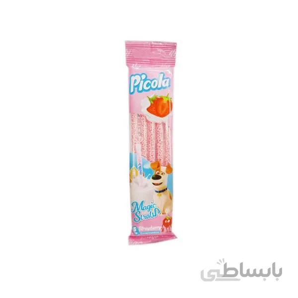 نی شیر با طعم توت فرنگی