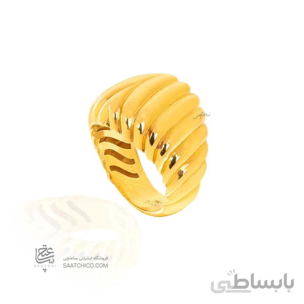 انگشتر طلا طرح پیچ کد CR563