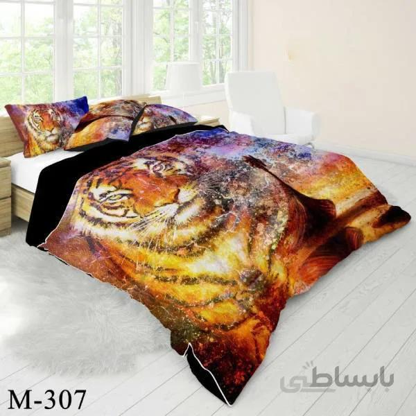 روتختی سه بعدی ساتن ابریشم ترک طرح حیوان - کد M 307