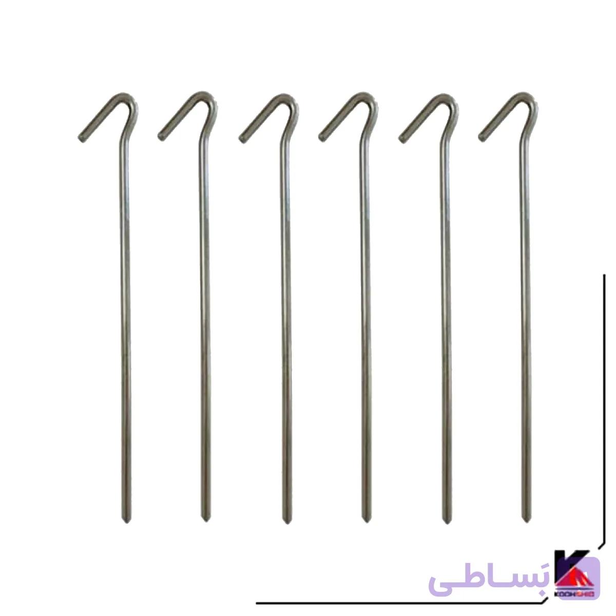 میخ چادر MK122 بسته 6 عددی