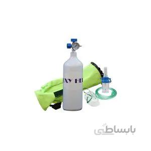 کپسول اکسیژن 2/5 لیتری همراه با مانومتر