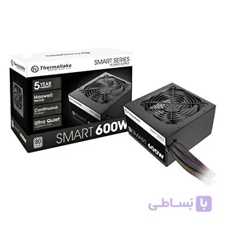 Thermaltake SMART 600W ATX 12V V2.3 / EPS 12V 80 PLUS منبع تغذیه فعال PFC PS-SPD-0600NPCWUS-W