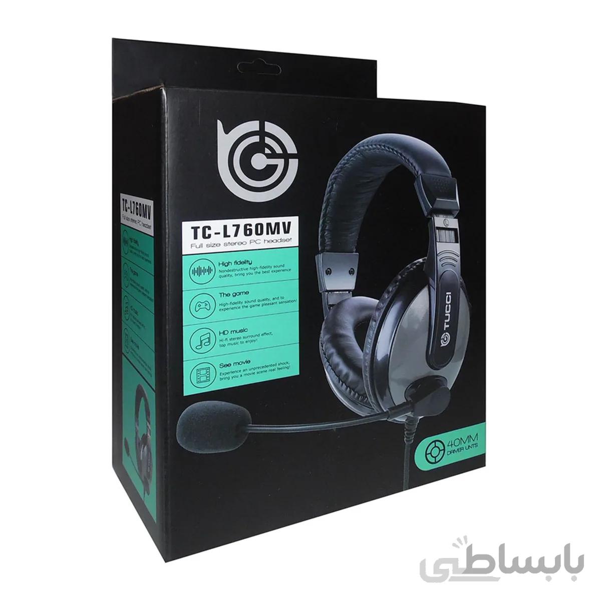 هدست گیم تاچی مدل TUCCI TC_L760MV ا Game Touch headset model TUCCI TC_L760MV