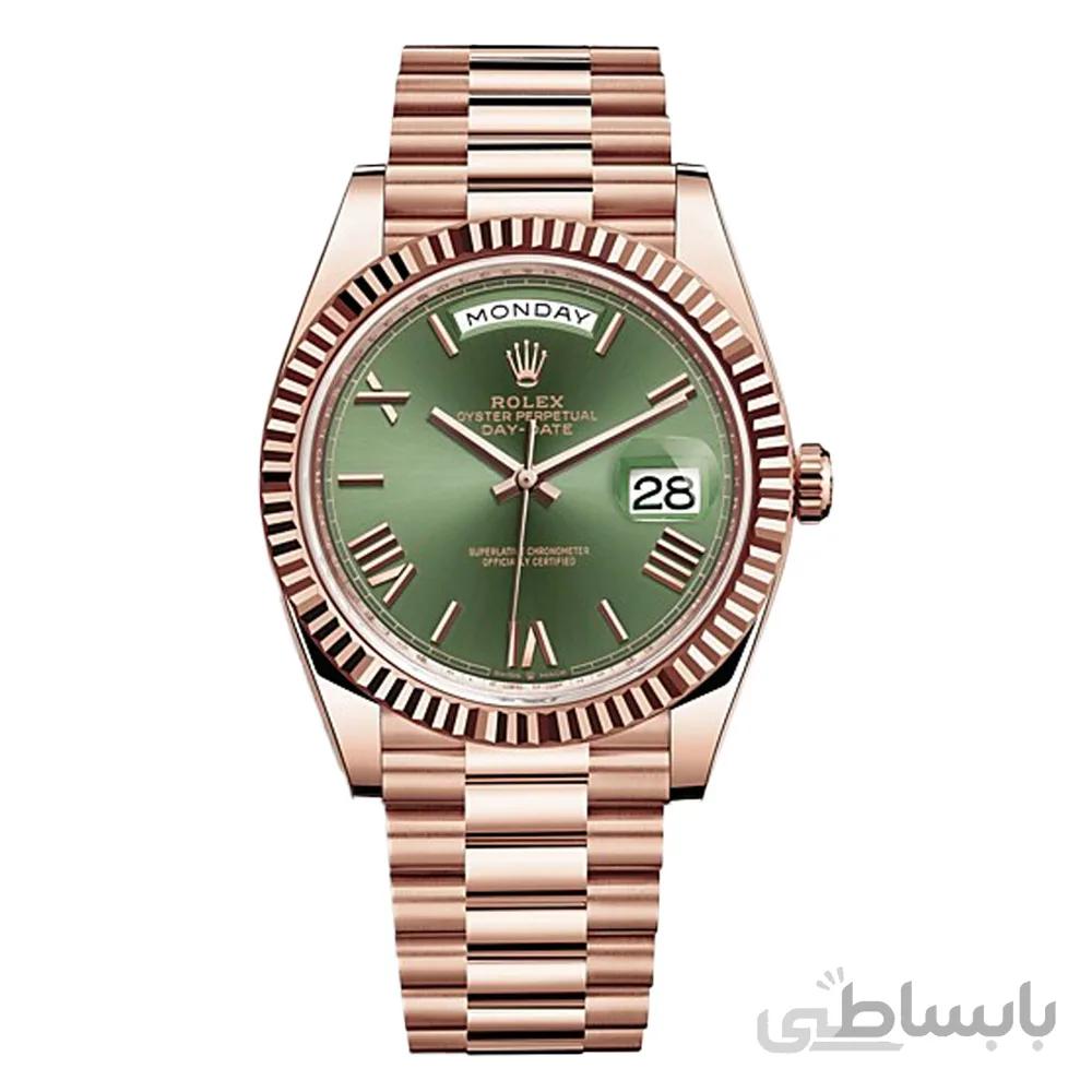 ساعت مچی مردانه رولکس چهار مهر جهانی مدل Rolex Day-Date Automatic 6553D