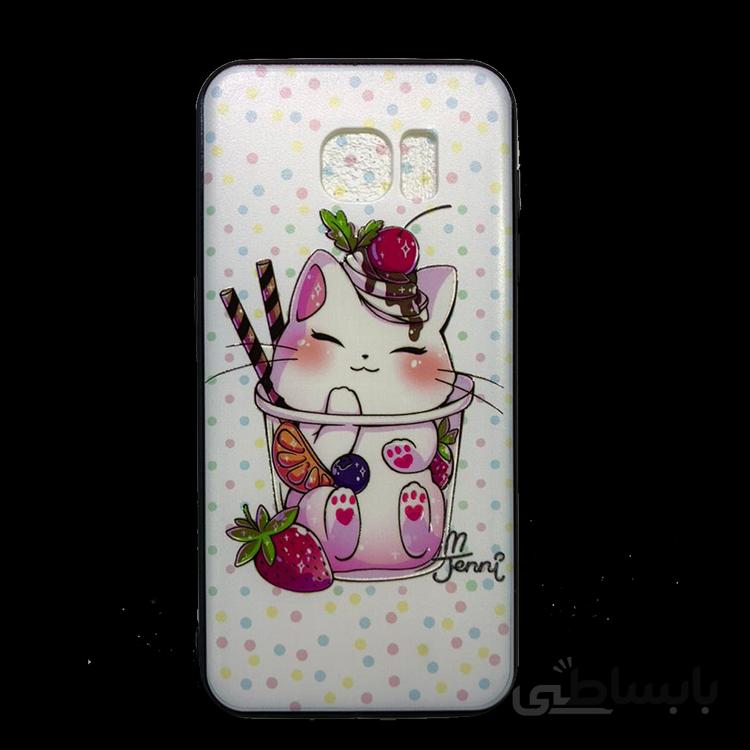 قاب سامسونگ S7 EDGE طرح گربه/SAMSUNG S7 EDGE
