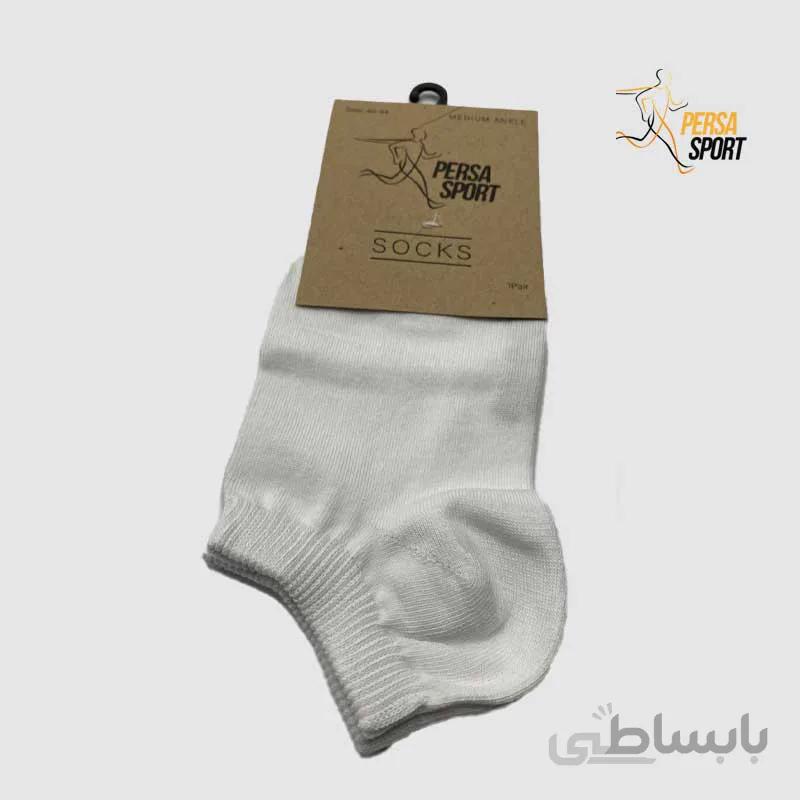 جوراب مچی مردانه سفید کد Pso001 008