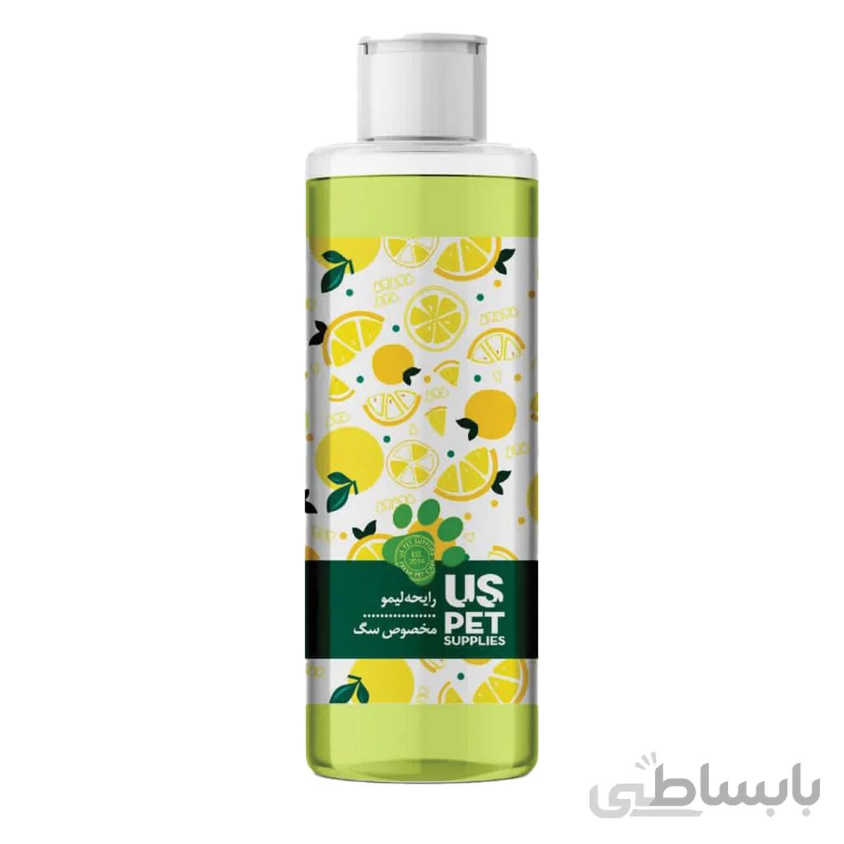 شامپو یو اس پت مخصوص سگ با رایحه لیمو 500 میلی لیتری