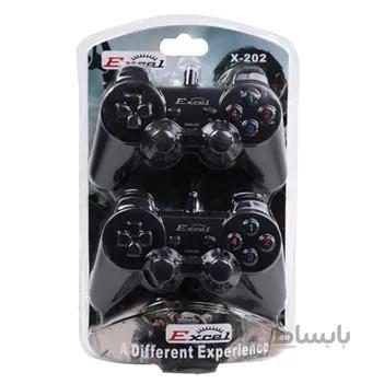 دسته بازی اکسل دوبل شوکدار مدل X-202 ا Excel X-202 Gamepad