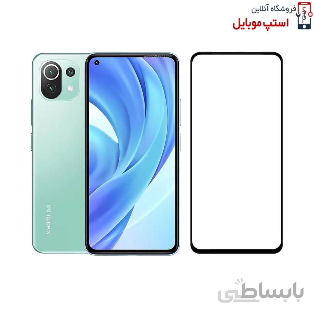 گلس شیائومی Mi 11 Lite مدل شیشه ای فول تمام صفحه
