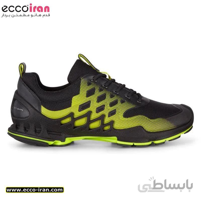 کفش مردانه اکو اصل مدل ECCO BIOM AEX M BLACK/LIME PUNCH