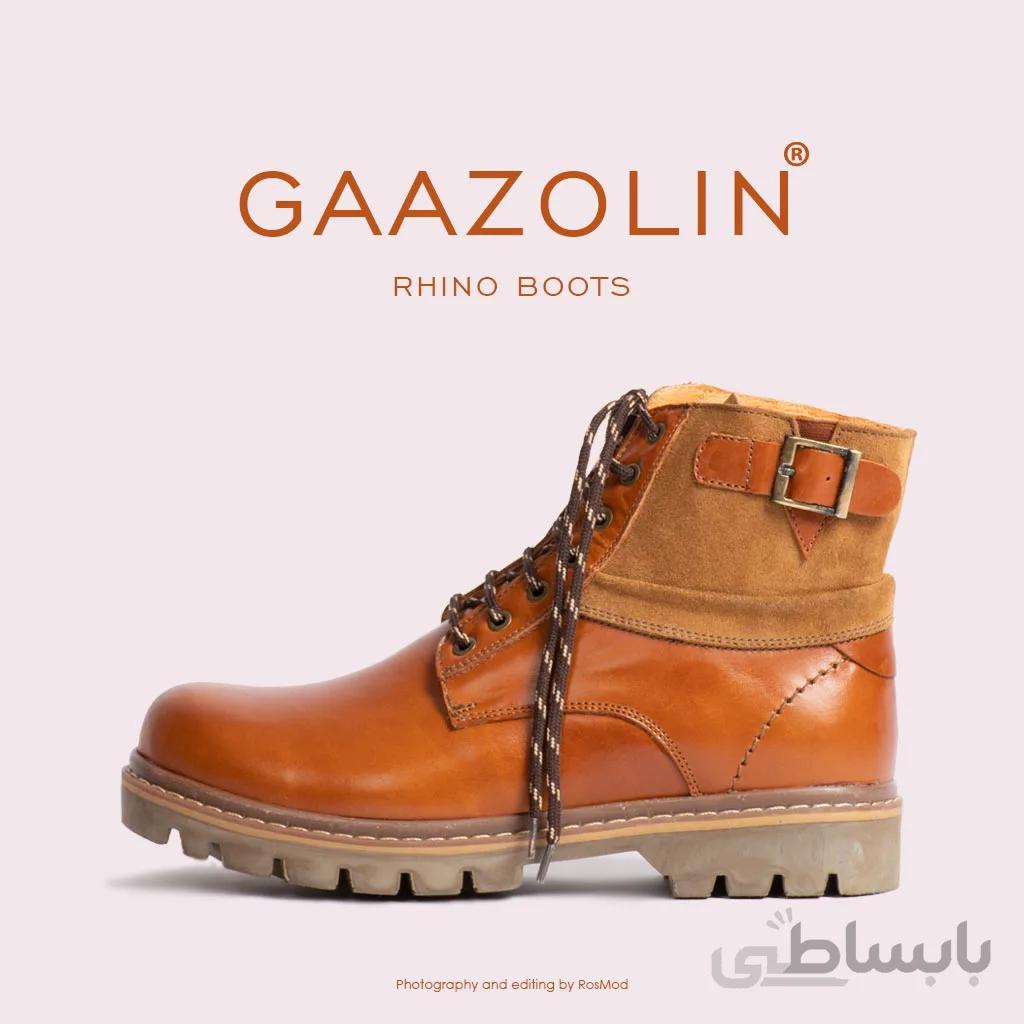 بوت راینو گازولین عسلی تیره – GAAZOLIN Rhino Boots HNY Brown